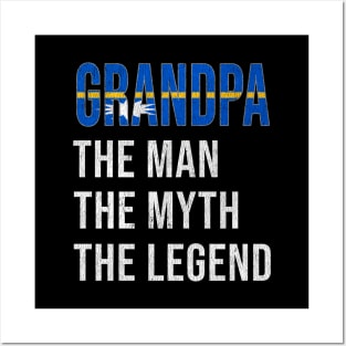 Grand Father Nauruan Grandpa The Man The Myth The Legend - Gift for Nauruan Dad With Roots From  Nauru Posters and Art